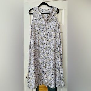 XL button-down midi a-line